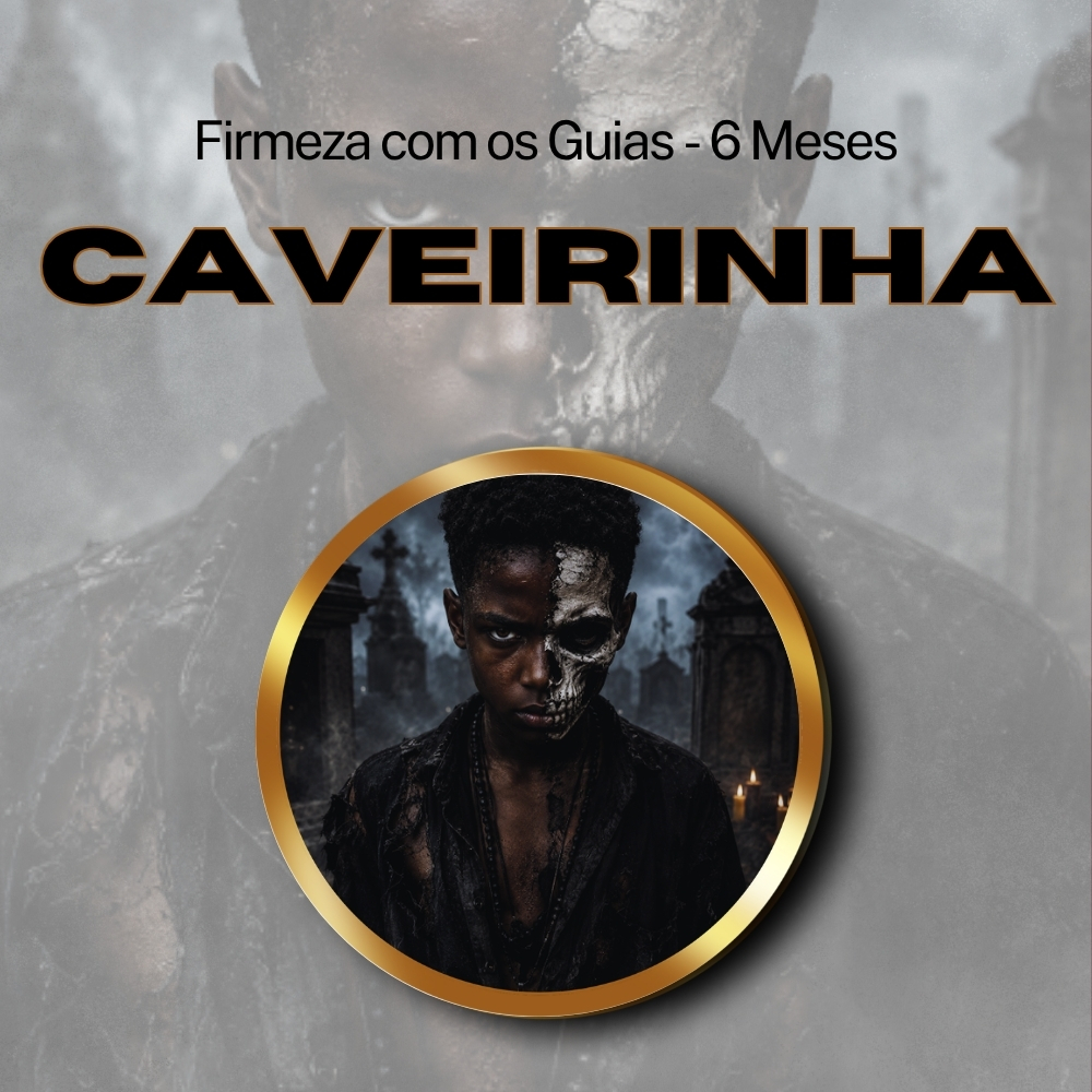 Firmeza com os Maiorais da Quimbanda Exu Mirim Caveirinha Firmado por 6 Meses (INDIVIDUAL)